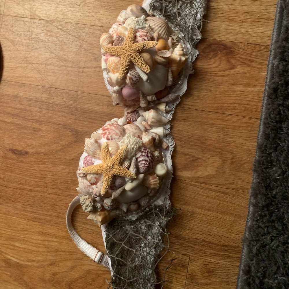 seashell mermaid bra